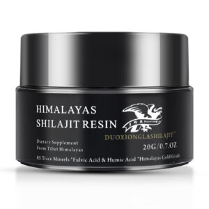 Himalayas Pure Golden Grade Shilajit Resin with 85+Trace Minerals Energy Boost for Men & Women Lab Tested 20g,100 Servings