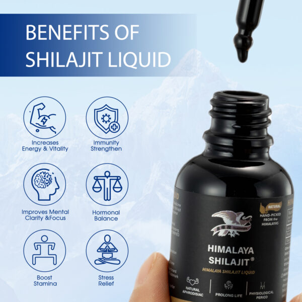 Authentic Himalaya Shilajit Liquid – Gold-Grade Extract with 85+ Minerals & Fulvic Acid for Enhanced Absorption - Image 3