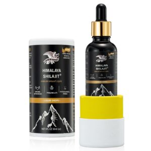 Authentic Himalaya Shilajit Liquid – Gold-Grade Extract with 85+ Minerals & Fulvic Acid for Enhanced Absorption