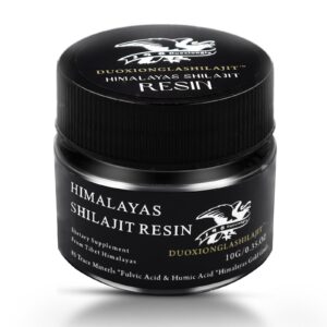 Himalayas Pure Golden Grade Shilajit Resin Energy Boost for Men & Women Lab Tested 10g,50 Servings